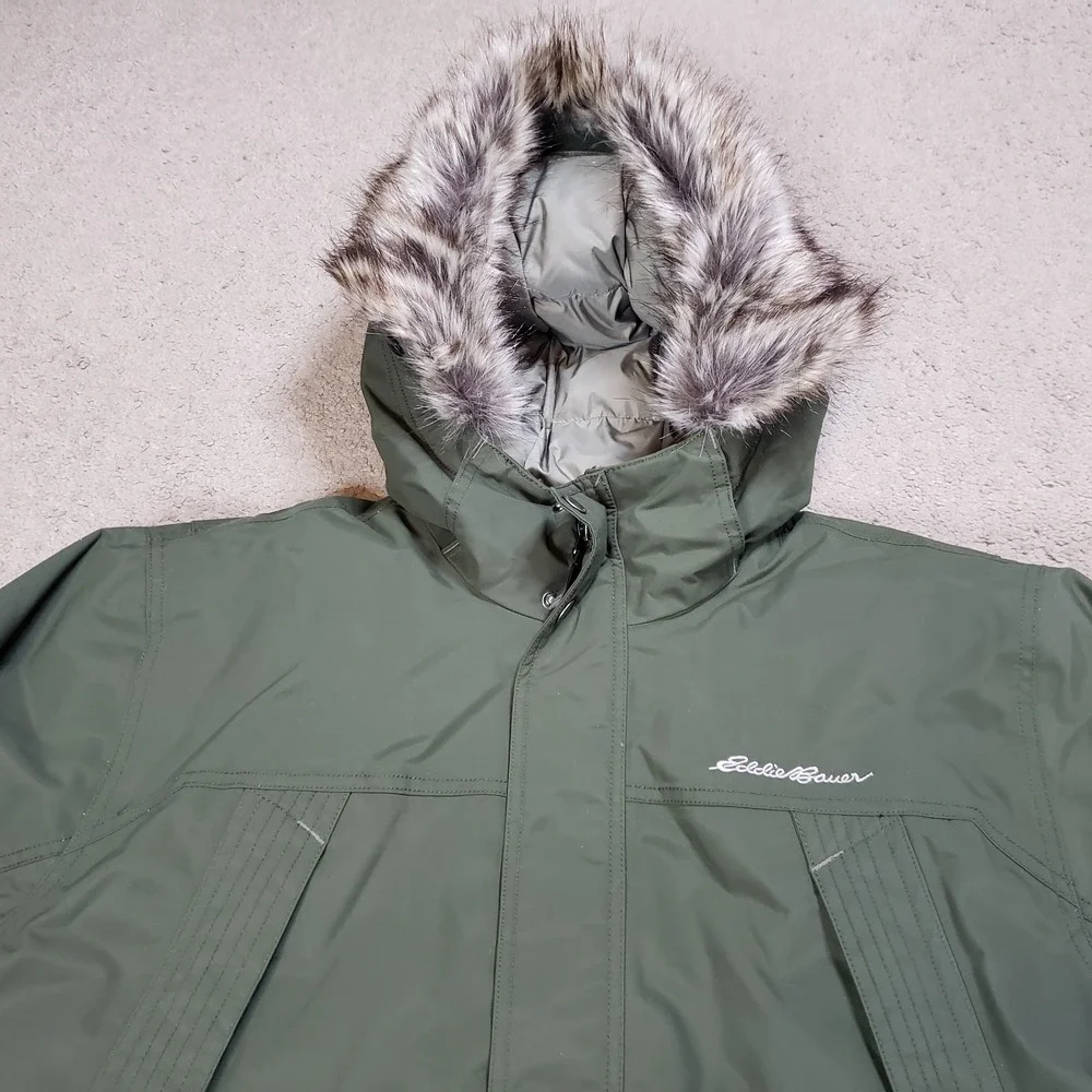 Eddie Bauer Mens Superior Down Parka‎ Dark Loden (Green) 3XLT Weatheredge